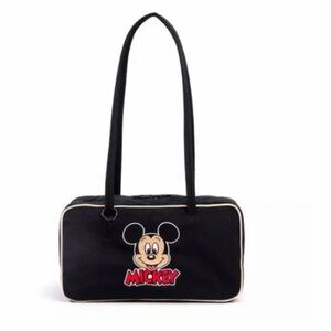 NWT Disney Baggu Mickey Mouse Bowler Bag Black White Vintage Shoulder Bag